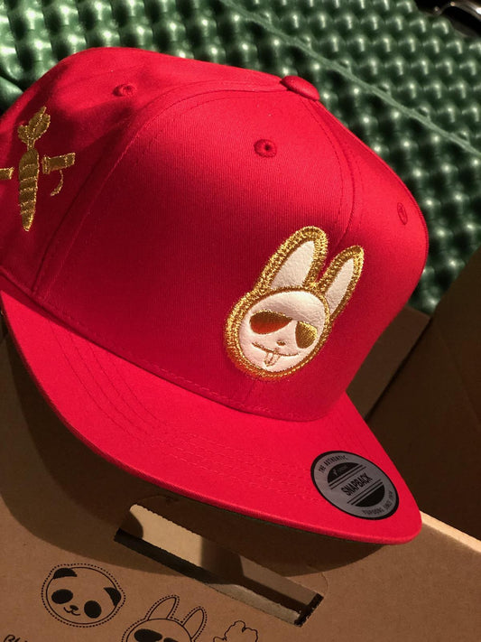 Red Star Bunny - Gold/White