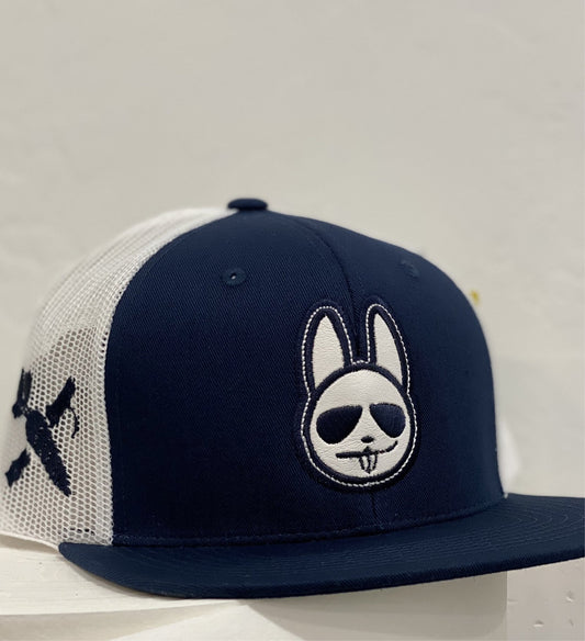 Navy/White - White Bunny