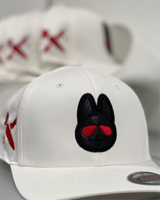 White - Black/Red Eyes