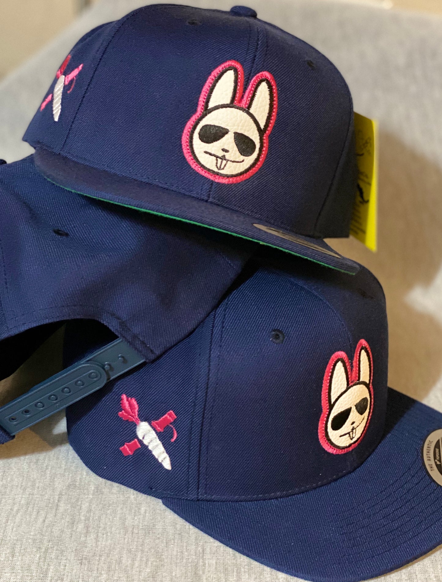 Navy - Fuchsia/White