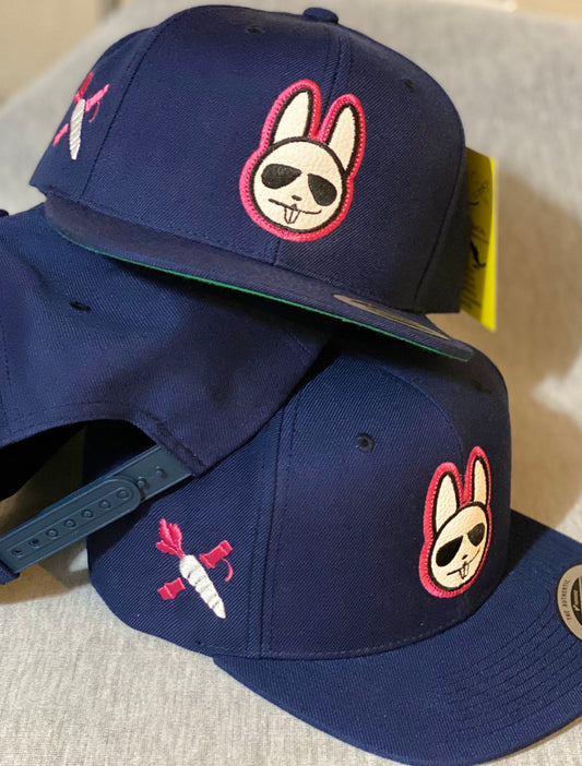 Navy - Fuchsia/White