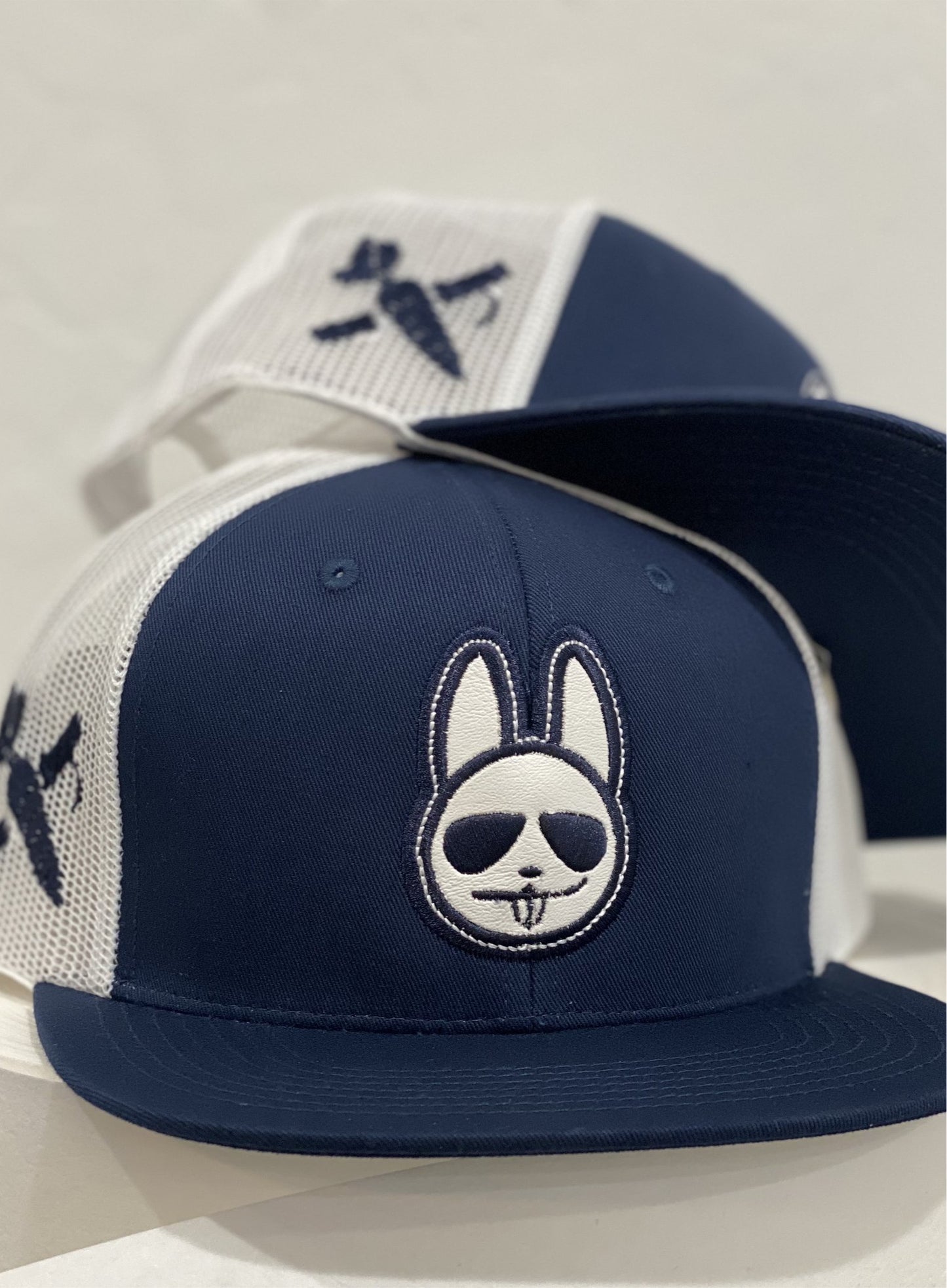 Navy/White - White Bunny